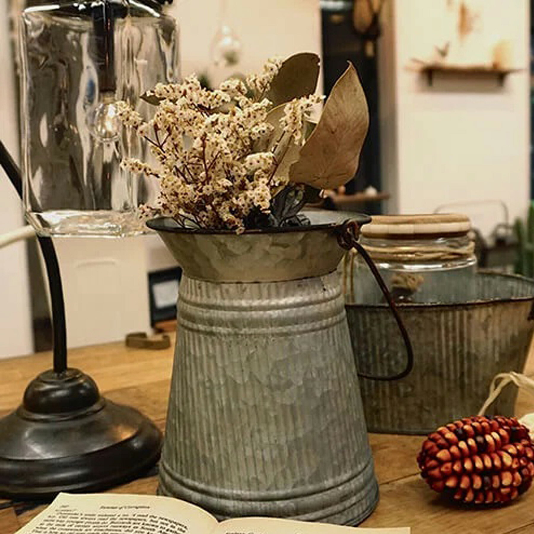 フラワーポット ロングポット シルバー アイアン 収納 小物入れ 植木鉢 鉢 ポット ガーデニング 雑貨 サビ風加工 アンティーク 園芸 北欧 インテリア モダン レトロ おしゃれ デコレーション ディスプレイ 玄関