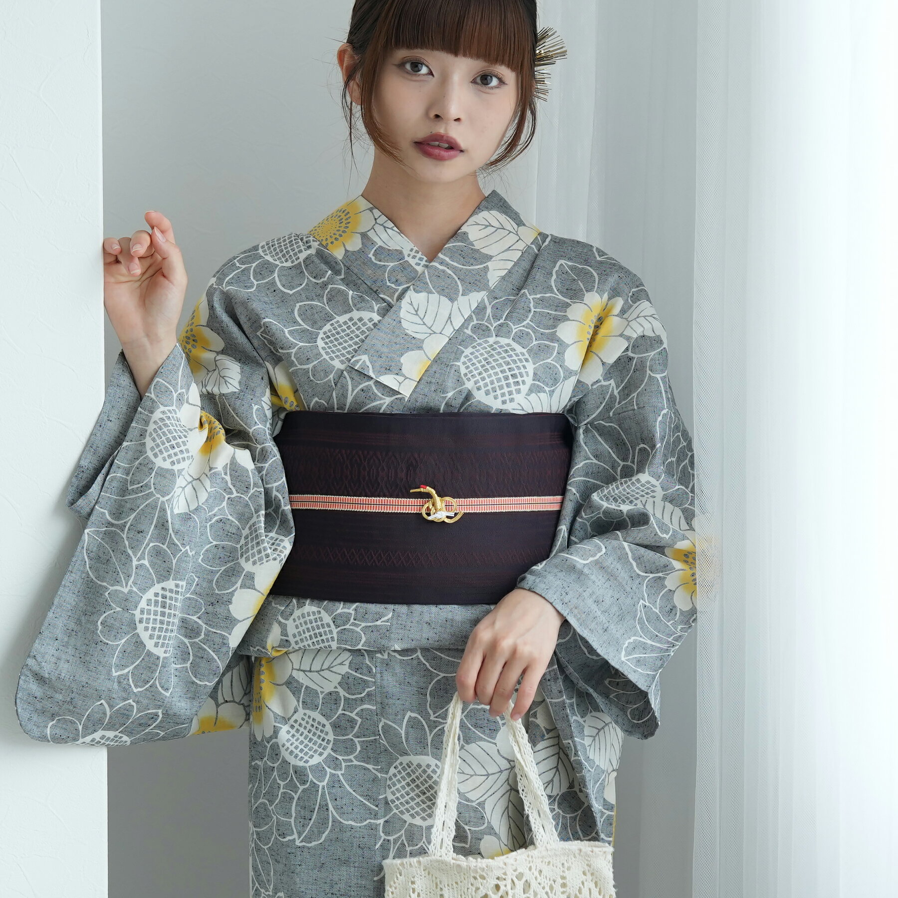 楽天市場】utatane 浴衣 ひまわり（浴衣セット｜和服）：レディース