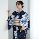 【utatane 有松絞り 浴衣3点セット 綿麻 白と紺の花シルエット】特選シリーズ 伝統工芸 国内縫製 手縫い併用希少 一生もの フリーサイズ 浴衣セット(ゆかた・帯・下駄)ですぐお出かけ 一度袖を通すと忘れらないガーゼのような至極の肌当たり