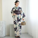 【20%OFF】【utatane×注染工房 日本製小幅生地使用 浴衣3点セット 染めベージュ 紫と緑の牡丹】特選シリーズ 注染 本染め にじみ 手染め ぼかし ...