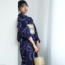 【utatane×注染工房 日本製小幅生地使用 浴衣3点セット 紺地の綱結び】特選シリーズ 注染 本染め にじみ 手染め ぼかし フリーサイズ 浴衣セット(ゆか...