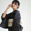 【ニコアンティーク 高級変わり織 浴衣3点セット 墨黒に干支】みんなと違う浴衣を着よう!個性派きものブランドNicoAntiqueの2025年新作 フリーサイズ 浴衣セット(ゆかた・帯・下駄)ですぐお出かけ レトロ 国産生地 国内染色