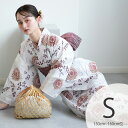 【utatane 高級変わり織 浴衣3点セット 煉瓦色の剣菊と萩】ここでしか買えない昭和初期アンティーク復刻版 プチサイズ(150-160cm)Sサイズ 浴衣セット(ゆかた・帯・下駄)うたたね 上質 国産生地 国内染色 低身長コーデ
