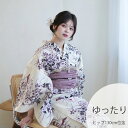 【12％OFF】【utatane 高級変わり織 浴衣3点セット ベージュに薄紫の小さな萩と菊】ここでしか買えない昭和初期アンティーク復刻版 ゆったりサイズ（ヒップ約130cm位まで対応）3Lサイズ 浴衣セット（ゆかた・帯・下駄） レトロ うたたね 国産生地 国内染色 上質 ブランド