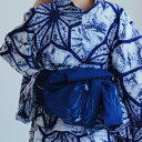 【10%OFF】【utatane 綿麻 清江絞り 有松染め 兵児帯 ツバメ・バラ疋田・ツバメ 紺】レディース 女性 日本製 国産 夏用 浴衣 夏着物 天然素材 ...