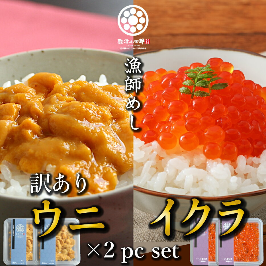 海鮮丼 父の日 ギフト プレゼント 【ウニいくら 4パックセット】訳ありウニ 70g いくら醤油漬 80g ミョウバン不使用 三陸 ウニ うに 雲丹 イクラ 送料無料 冷凍 贈答用 うに丼 グルメ 海鮮 うにいくら丼 訳あり ワケアリ 味は訳なし ハレの日に三陸の海鮮