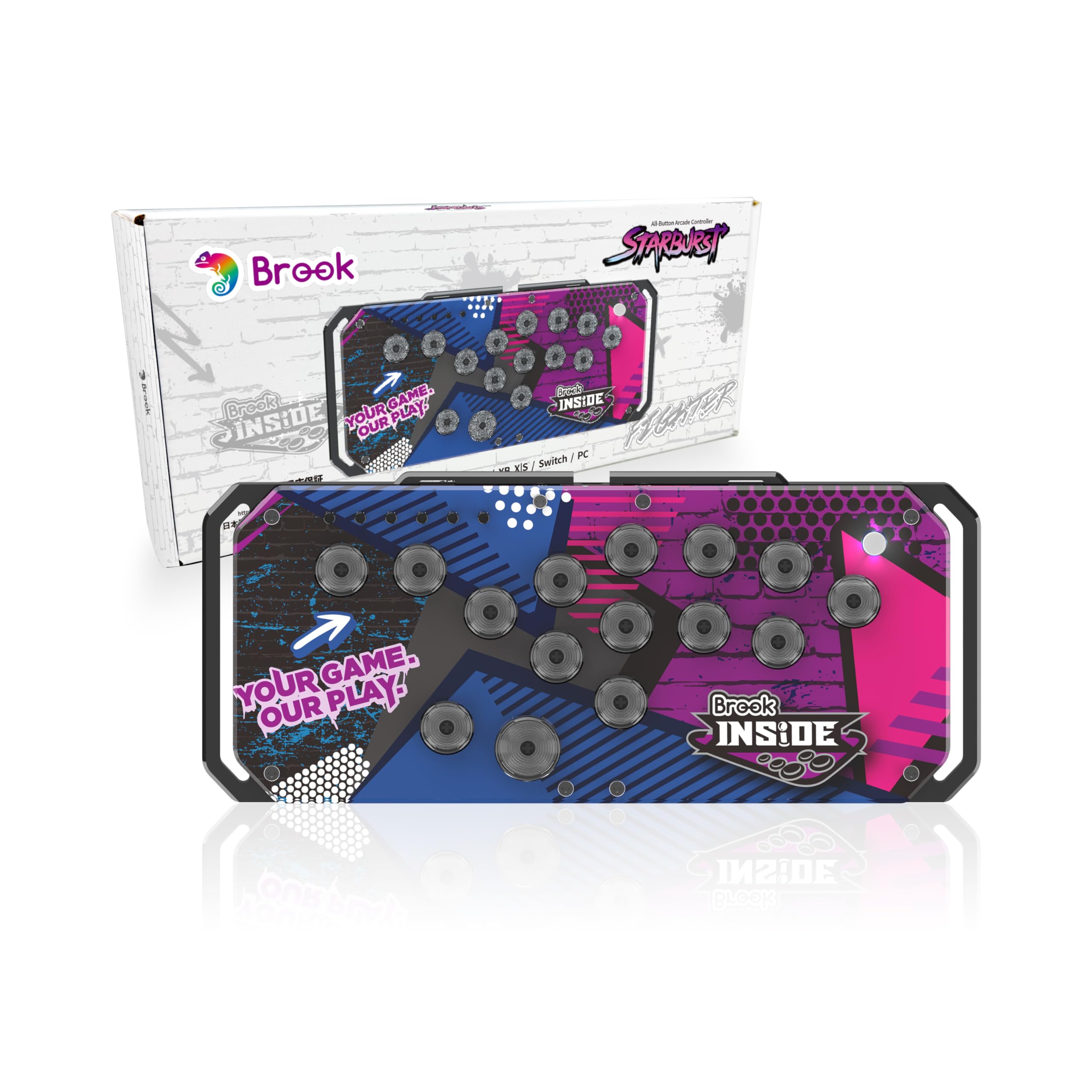 Brook Fighter Starburst Black PS5 対応 レバーレス コントローラー