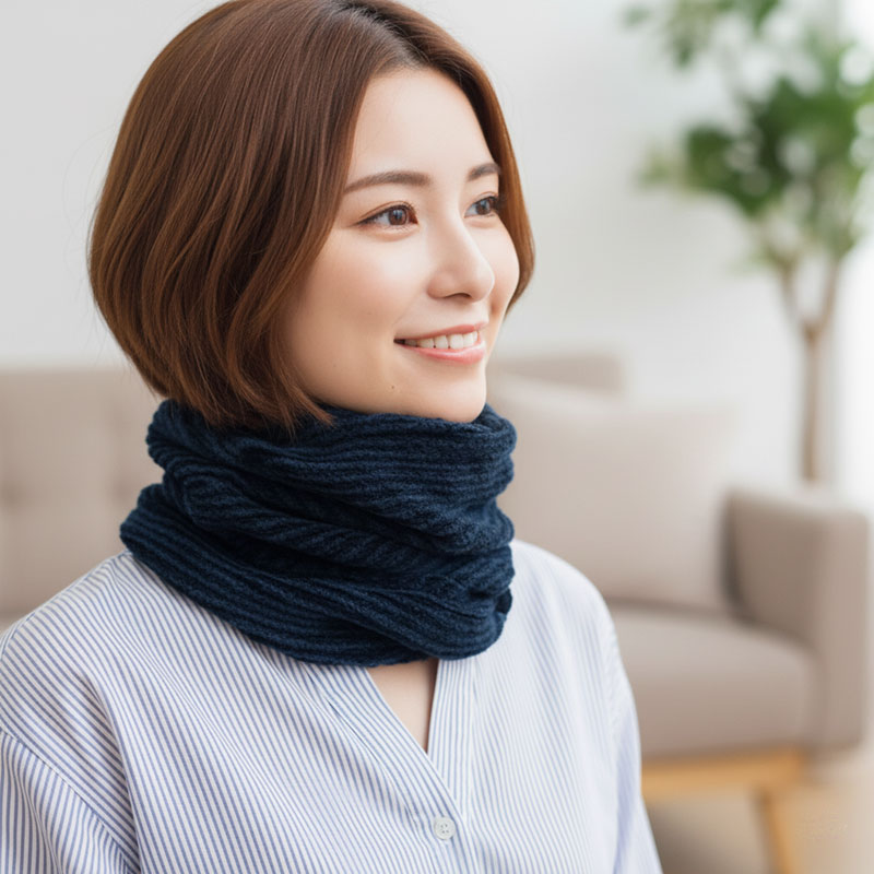 エアーかおる エアースヌード [ネックウォーマー 首 スキンケア 保湿 乾燥防止 温活 日本製]