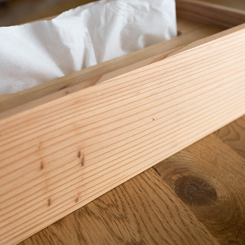 スギのティッシュケース 桜 土佐龍 [ティッシュ ケース ボックス ティッシュボックス 木製 おしゃれ ふたつき 蓋付き おうち 日本製] [3]