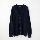 【UTO メンズ アウトレット】Vネックカーディガン ネイビー Lサイズ 最高級 カシミヤ カシミア 100% メンズ 日本製