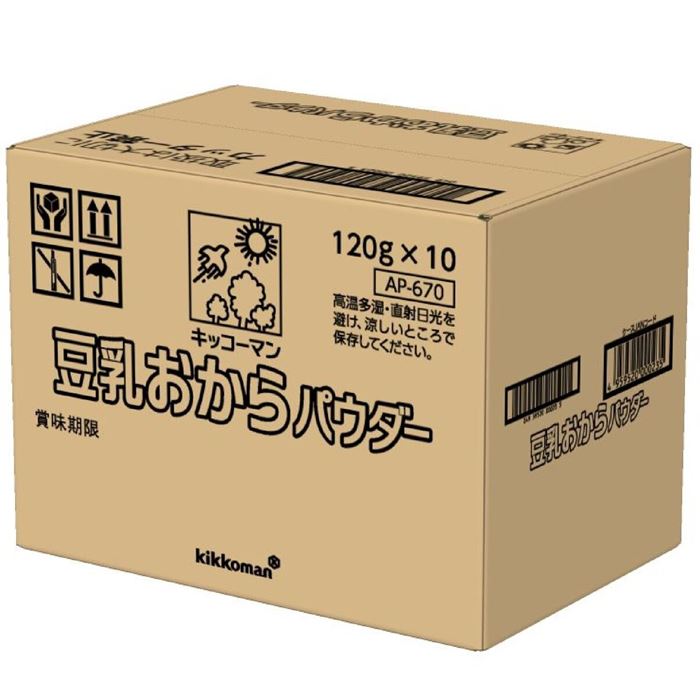 キッコーマン 豆乳おからパウダー 120g x 10個