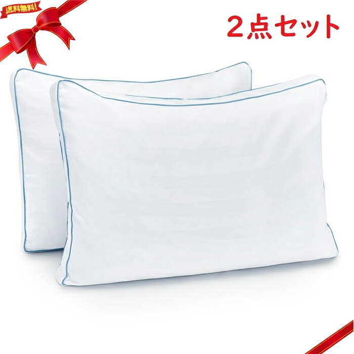 乐天商城 - ピュアラックス 低反発チップ枕（マチ付） 2個セット 45 cm x 66 cm