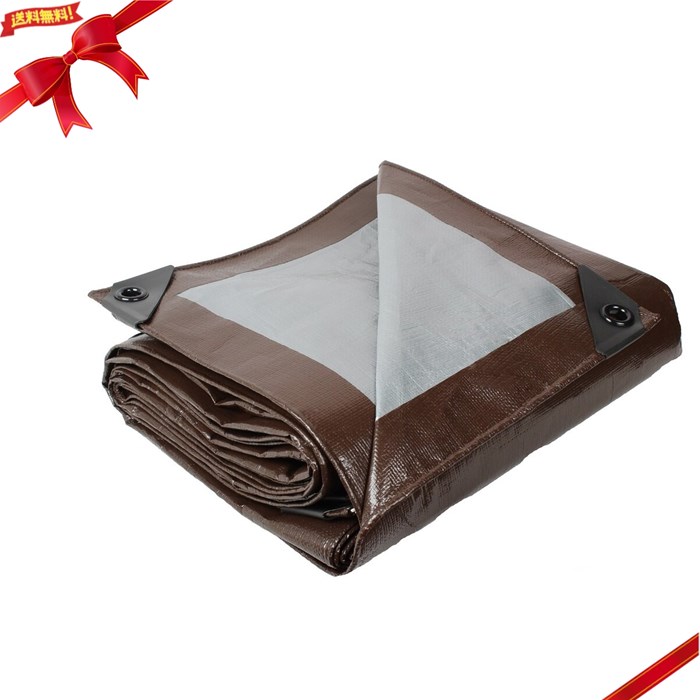 全天候型UVシート（ブルーシート） 2枚 3.65 x 4.87 m 屋外保護 耐候性 強耐久 Heavy Duty Tarp 2Pack 3.65 x 4.87 m ・全天候型UVシート2枚セット（防水シート UVシート レジャーシート カバー ブルーシート シルバーシート 養生シート） ・ポリカーボネート製ハトメ x 28か所 ・ブラウン / シルバー のリバーシブル ・高密度ポリエチレン #3600 ・災害への備えとして、アウトドア、養生シート、屋外の雨よけなど サイズ：365 x 487 cm 2枚入り 製品重量 3.8 kg