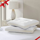 オーガニックコットン枕 2個セット ORGANIC COTTON PILLOW 2PC 誰もが楽しめる、居心地がよく、手頃な価格のオーガニックなホーム コレクション。このファーム・トゥ・ホームのオーガニックコットン 2 パックの代替枕でグロ...