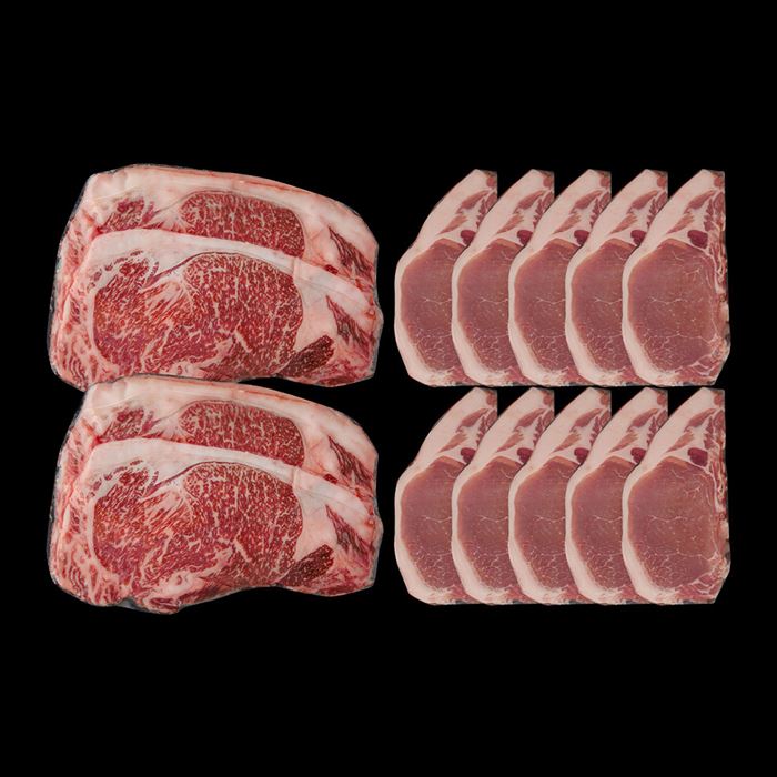 北海道産 黒毛和牛とハーブ豚食べ比べ A utopia-style-10004677 雑貨通販店ユートピア サンプル画像2