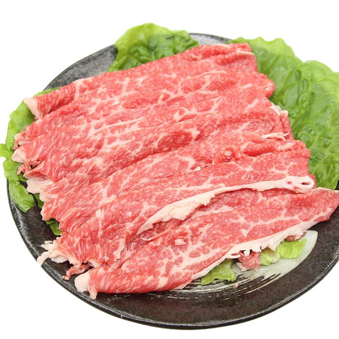 雑貨通販店ユートピアの兵庫 じごろ七厘焼肉 金べこ 三田和牛 焼きしゃぶ用 肩バラ スライス400g｜アングル3