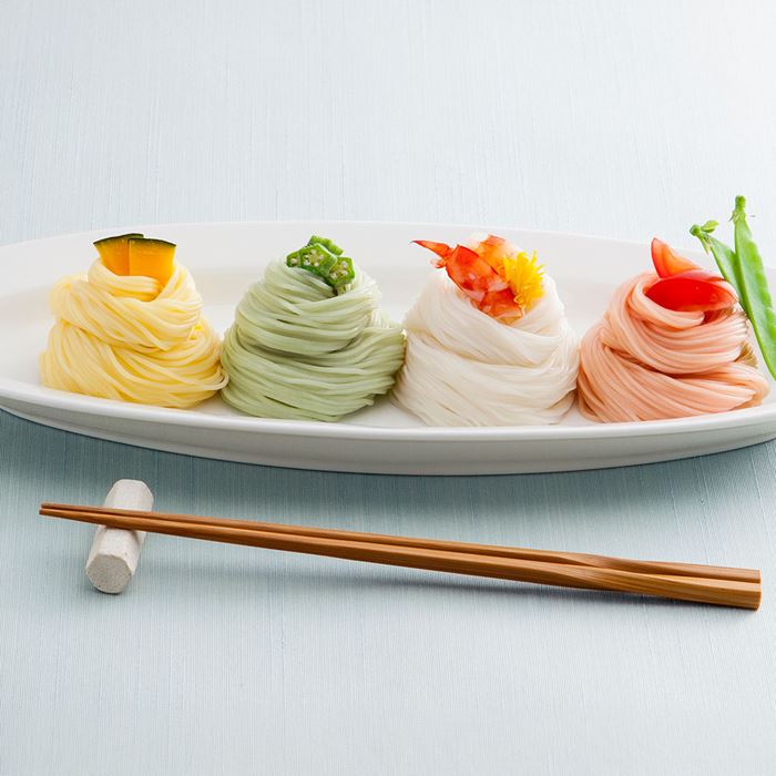 奈良 池利 夏野菜を使った三輪素麺 各50g×各6 そうめん