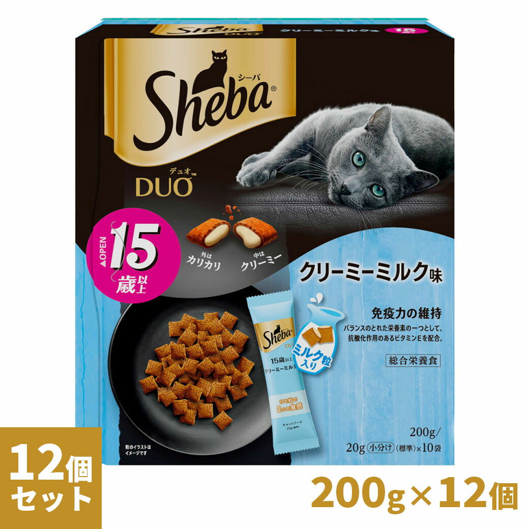 樂天商城 - シーバ Sheba デュオ Duo 15歳以上 クリーミーミルク味 200g×12個