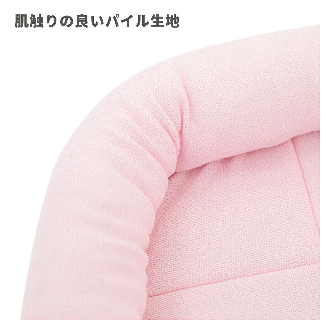 ゆーとぴあ〜猫用品専門店のペットプロ Homey タオルマット M ピンク ■ PetPro 犬用 猫用 ベッド オールシーズン パイル生地 超小型犬用｜アングル2