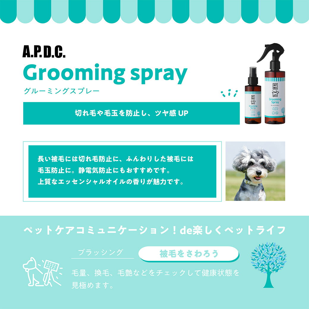APDC グルーミングスプレー 250mlの紹介画像2
