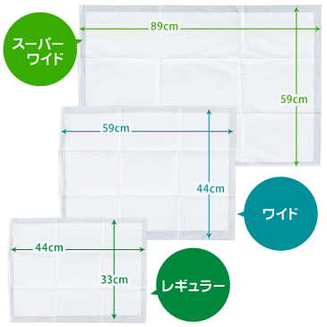 ペットシーツ 薄型 スーパースリムシーツ 1ケース レギュラー 800枚 ワイド 400枚 スーパーワイド 200枚 ■ 1回使い捨て 大容量 犬 ペットシート トイレシート【同梱不可】 PTS