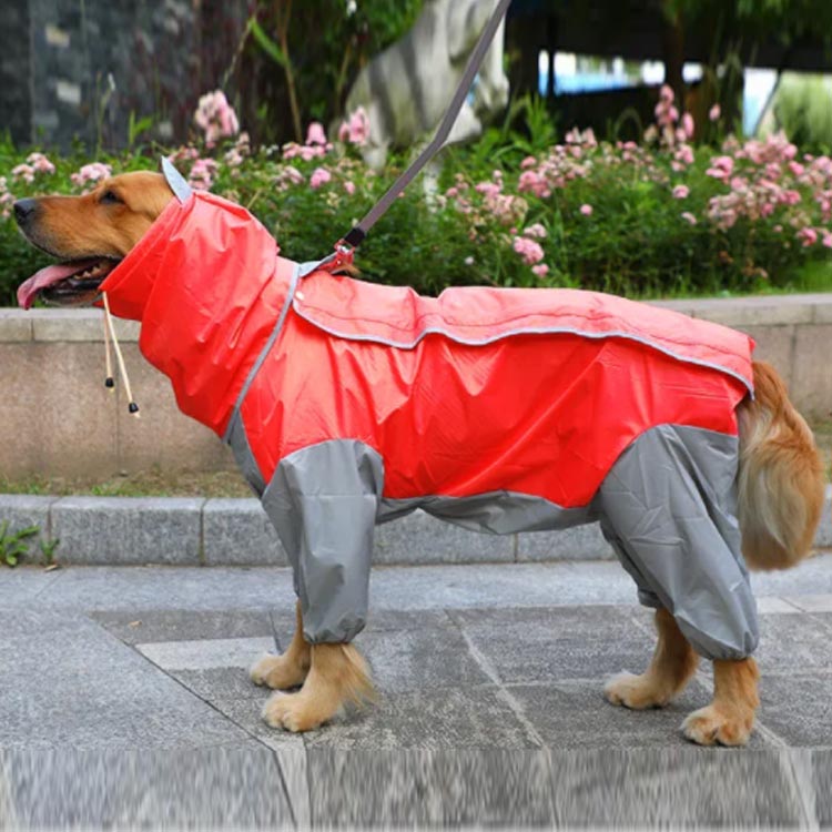 大型犬 レインコート 4脚タイプ 防水 中型犬 犬服 フルカバー かわいい ドッグウェ...