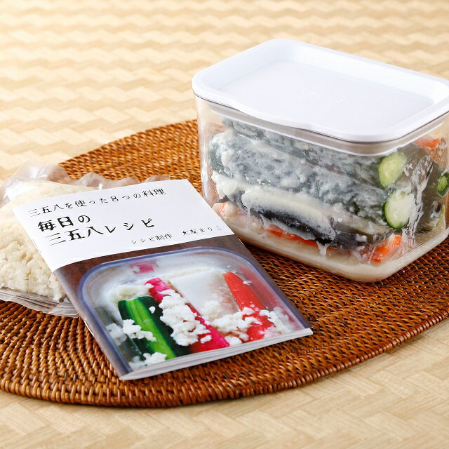 三五八 スターターキット 漬物 サゴハチ 発酵食品 健康 お試し レシピブック付 福島県 田村市 ほりこしフォーライフ 送料込み