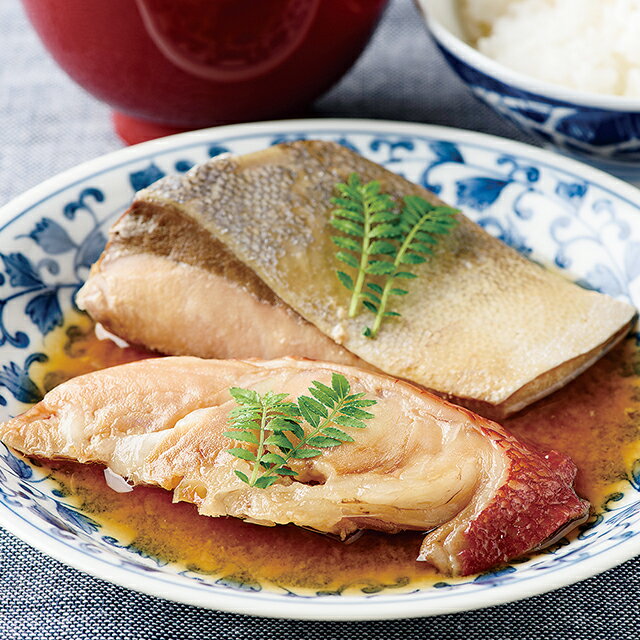 減塩 煮魚詰め合わせ(金目鯛・なめたかれい・さば・ぶり・さわら・さめかれい 各1切)煮魚 水産品 福島県 おのざき
