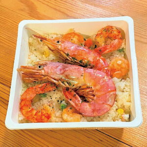 小名浜美食ホテル 謹製 冷凍エビピラフ 400g×3個 有頭エビ 海老 ピラフ 魚介 冷凍食品 レンジ調理 福島県 いわき市 小名浜 送料込