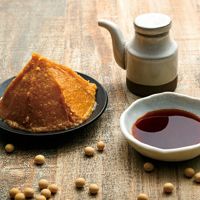 【送料込】〈おうちゴハン〉根田醤油 自慢の米こうじ味噌ともろみ醤油セット