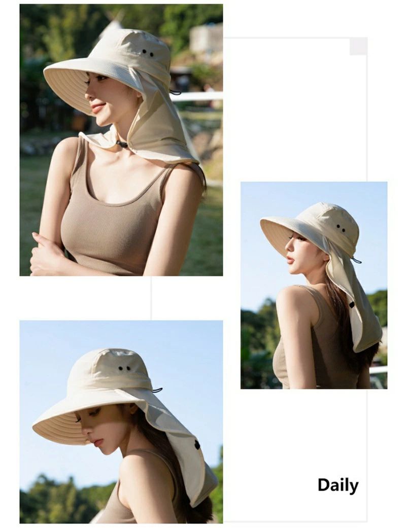 UVカット 帽子 レディース 帽子型ヘルメット 完全遮光 つば広 アウトドア 折り畳み...