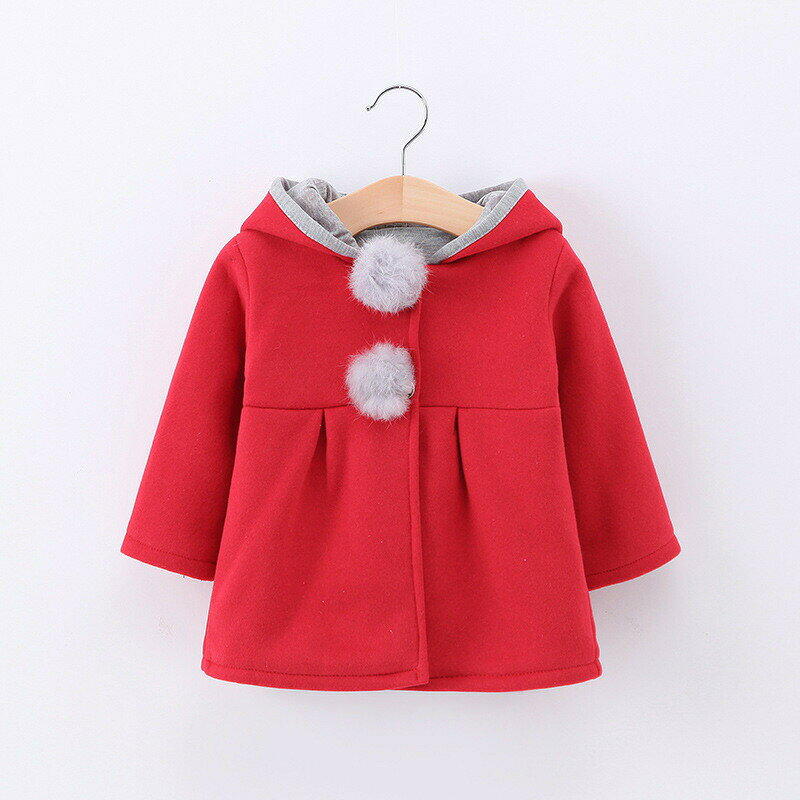 うさ耳コート 子供 アウター キッズ ウサギ 上着 ジャンパー ベビー服 パーカー 出...