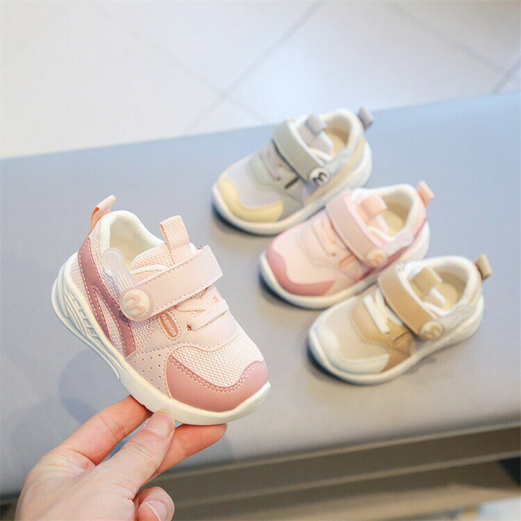 ベビー スニーカー 女の子 男の子 スリッポン キッズ 子供用 マジックテープ メッシュ 春秋 歩行練習 滑り止め 履きやすい 通気性 かわいい ギフト 出産祝い お出かけ おしゃれ