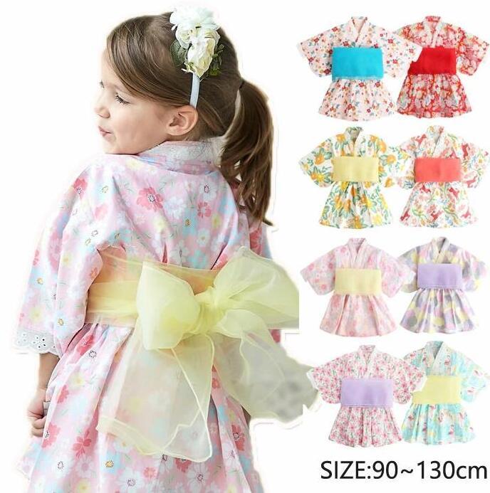 浴衣 ドレス 女の子 浴衣ドレスセット ベビー キッズ ワンピース 赤ちゃん 子供 ロ...