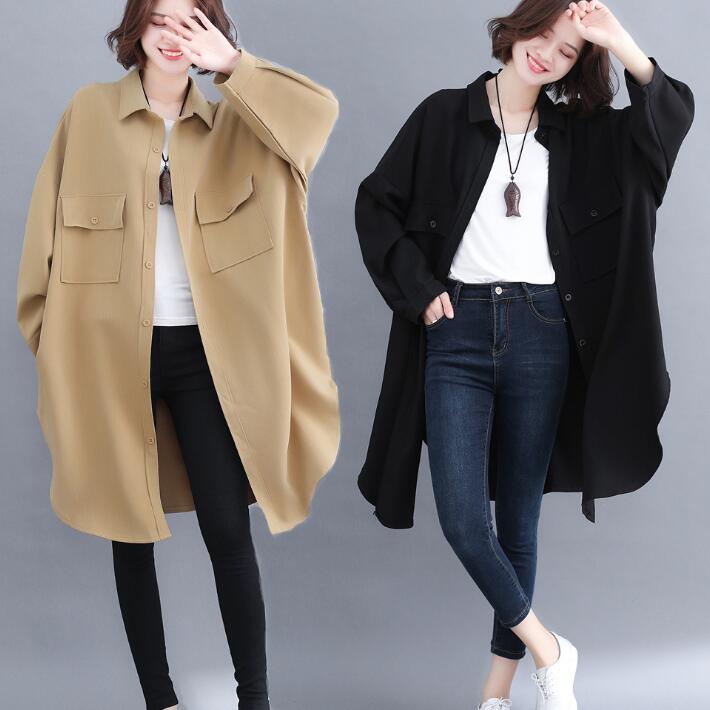Rakuten - シャツジャケットシャツコートシャツライトアウターコート ジャケット カーディガン 体型カバー大きめおしゃれ秋冬 オーバーサイズ カーディガン ジャケット
