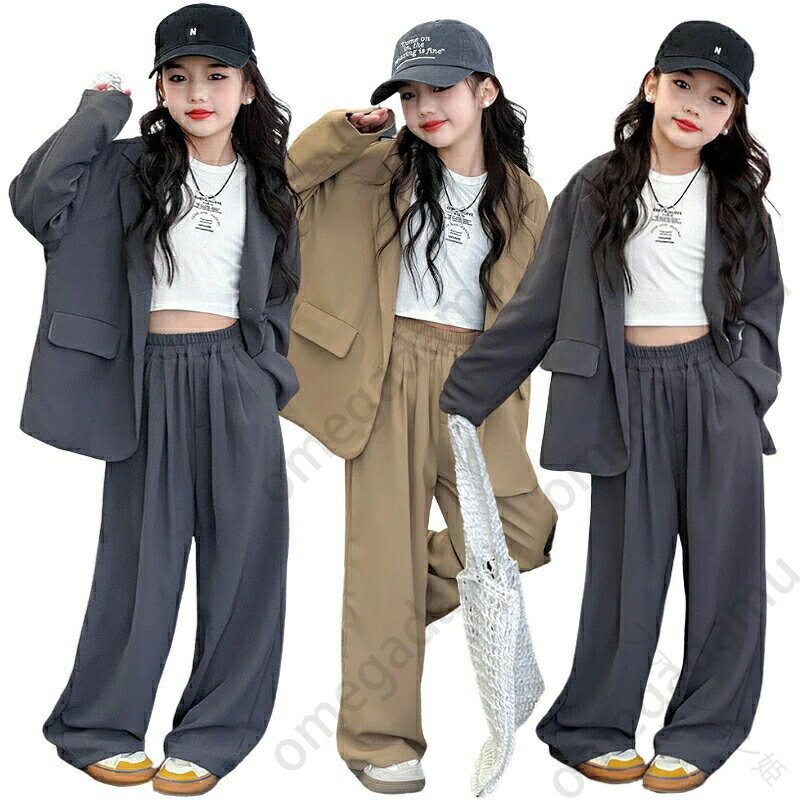 ダンス衣装 キッズ スーツセット 子供服 ヒップホップ ガールズ キッズダンス衣装 スーツ セットアップ 韓国ファッション 子供スーツ カジュアル 衣装 ダンス ロングパンツ ジャケット