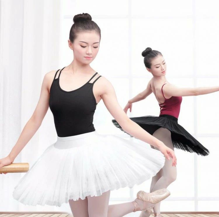 リ 美しい ダンス衣装スカート 練習用チュチュ バレエダンス チュチュスカート 7層チュール ダンススカート 大人用 チュチュボン