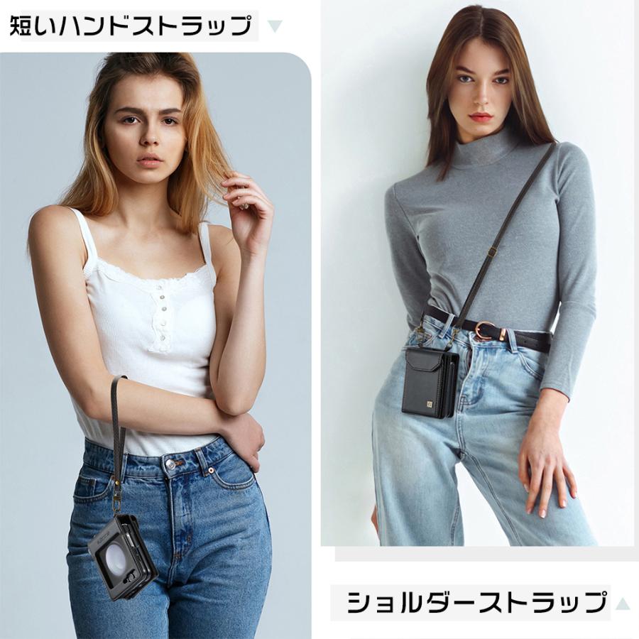galaxy z flip7 ケース ギャラクシー flip6 ショルダー カード収納 フリップ5 zflip 肩掛け スマホケース 3