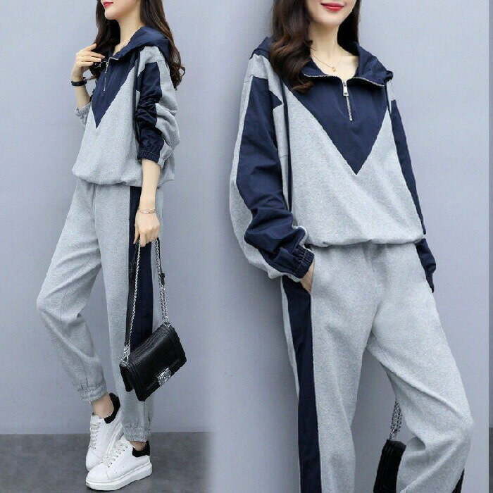 Rakuten - スウェットレディース上下セット2点セット ジャージ 上下 パーカー セットアップ カジュアル おしゃれ 春服 アウター 部屋着