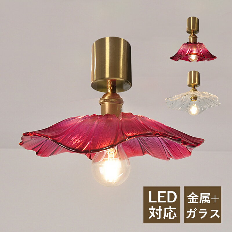 シーリングライト北欧LED対応透明...