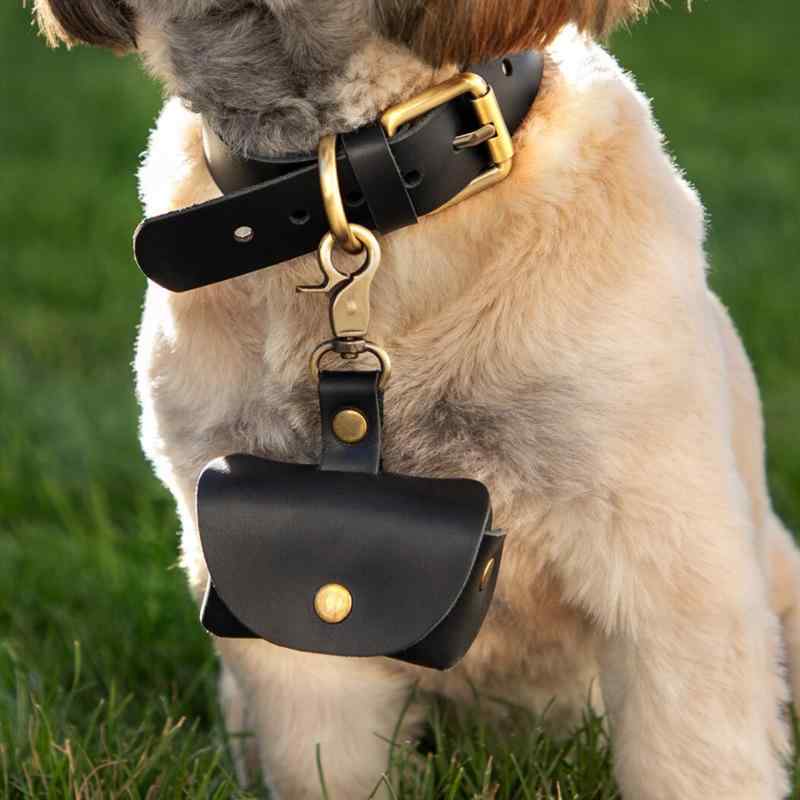 ペット 首輪 プロポーズ エンゲージリング マリッジリング リングケース レザー 革製 ブラウン ライト..