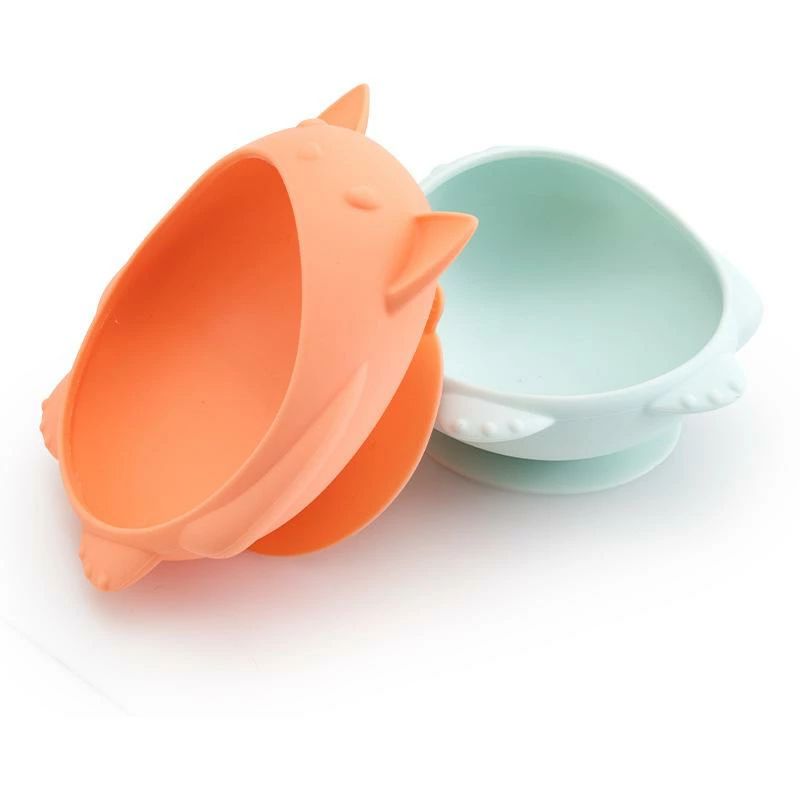 ベビー食器 トトロ柄 かわいい キャラクター シリコン製 吸盤付き 転倒防止 滑り止め 離乳食 トレーニ..