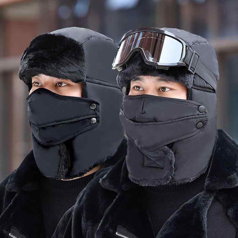 帽子 男女兼用 キャップ ハット 秋冬 防寒 保温 暖かい 防風 風よけ 耳あて イヤーフラップ トラッパー..