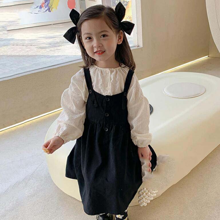樂天商城 - 子供服 セットアップ 春服 2点セット 幼児 女の子 シャツ+ストラップスカート 可愛い キッズ 姉妹 ベビー 90-140 カジュアル 結婚式