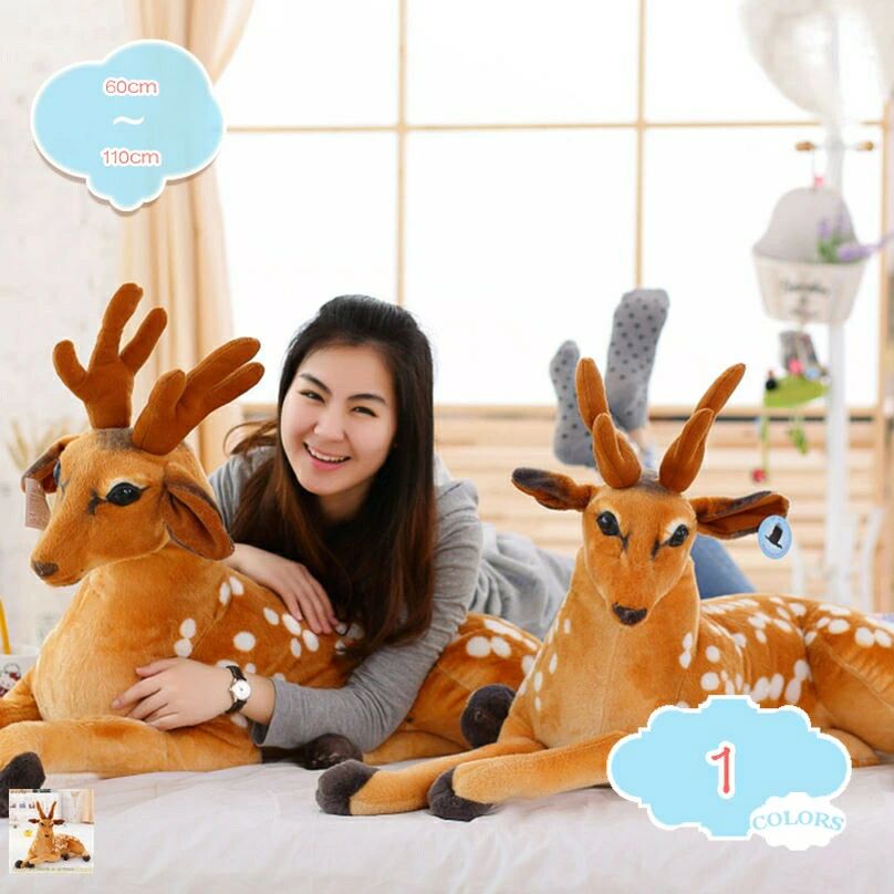 ニホンジカ だきまくら リアル 本州鹿 シカ 鹿 特大 鹿モデルだきまくら 動物静態モデルだきまくら 鹿縫い包み 鹿抱きだきまくら 七五三祝 面白グッズ 癒しグッズ お祝い