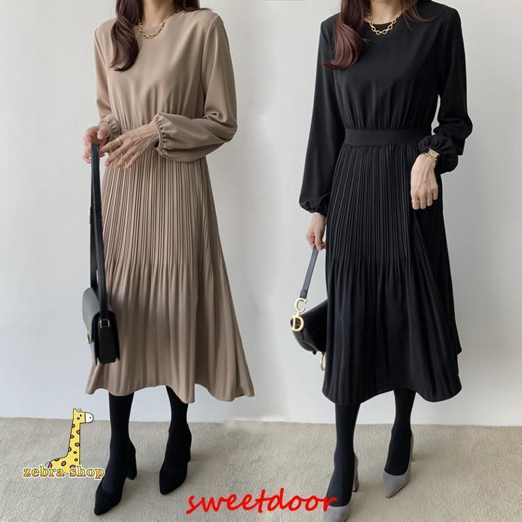 ワンピース レディース きれいめ シフォン春秋 長袖 上品 大きいサイズ 風 おしゃれ着痩せ 新品通勤結婚式 50代 40代 30代