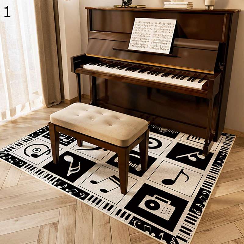 ピアノマット ピアノ鍵柄 フロアマット 防音カーペット 遮音パッド チェアマット 電子ドラムキット 敷物 床傷防止 防音 すべり止め 防カビ 椅子パッ オールシーズン スタジオ 衝撃吸収