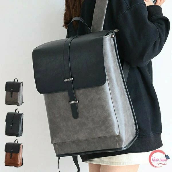 Rucksacks, Day Packs - リュック 可愛い バッグ 鞄 大容量 通学 学生 通勤 スクールバッグ 塾バッグ 女子 女の子 男の子 レディース メンズ PU 撥水 黒 灰色 ブラウン ea033t2t2zr ファスナー おしゃれ