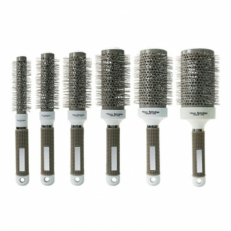 ヘアブラシ くし ブラシ ロールブラシ カールブラシ 絡まない 巻き髪 ミニ サラサラ オススメ 母の日 ..