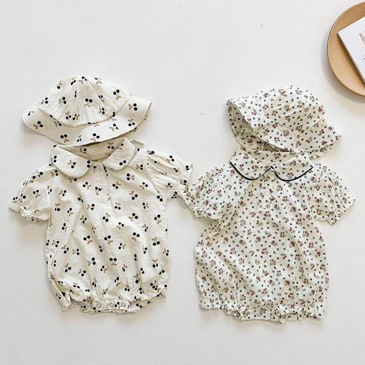 半袖 ロンパース 防寒着 つなぎ 春夏　新生児 幼児 カバーオール 女の子 ジャンプスーツ　ベビー服 赤ちゃん 百日祝い 出産祝い